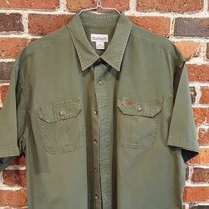 Carharrt Men's Short Sleeve Shirt Green
